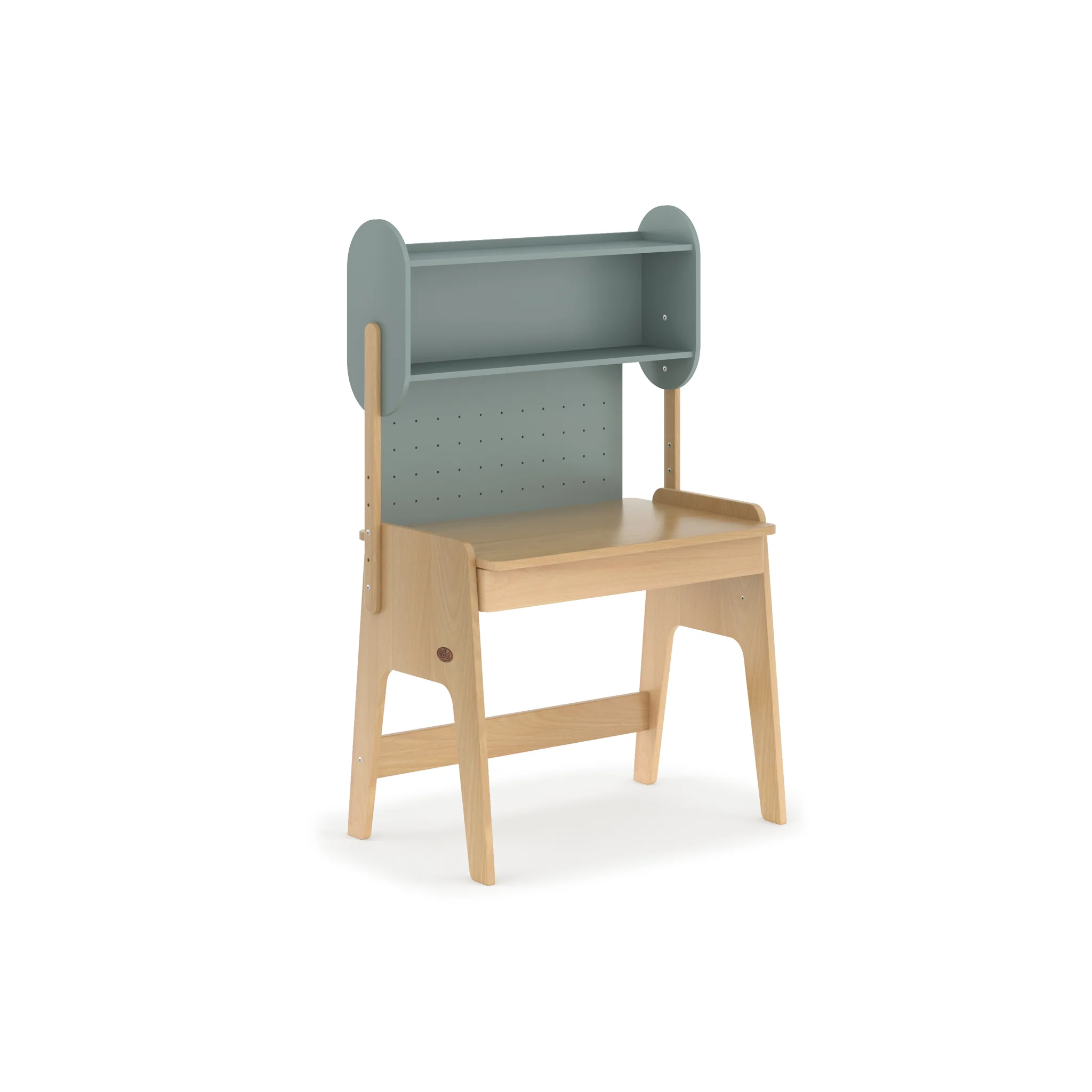 Euler Desk with Pegboard Hutch - Image 12