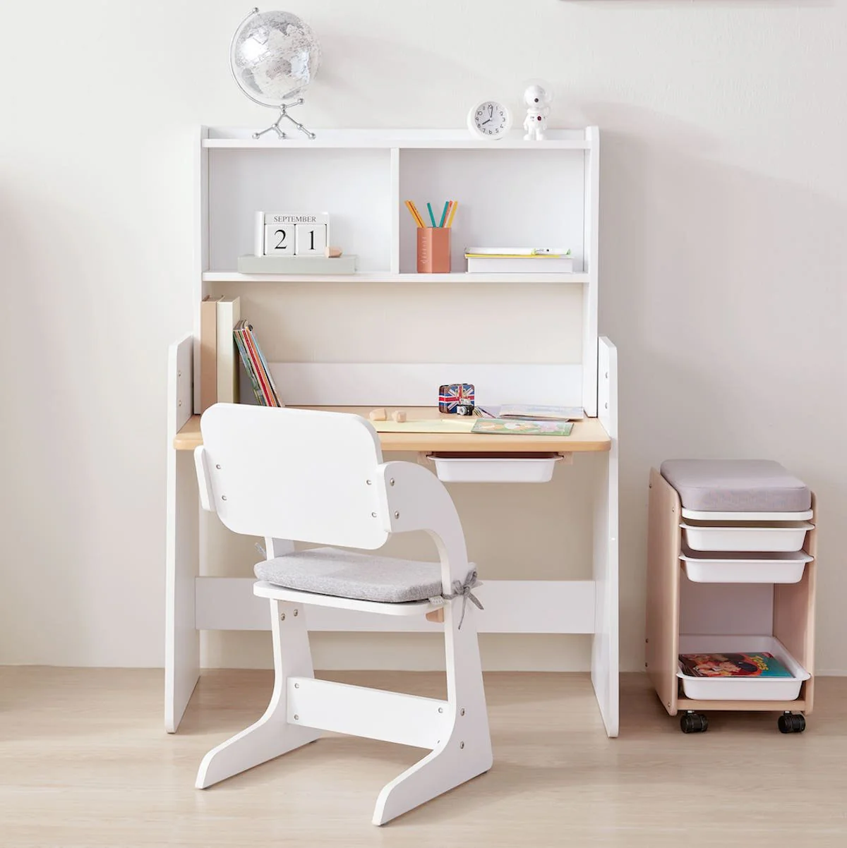 Natty Study Desk with Hutch and Chair Package - Image 7