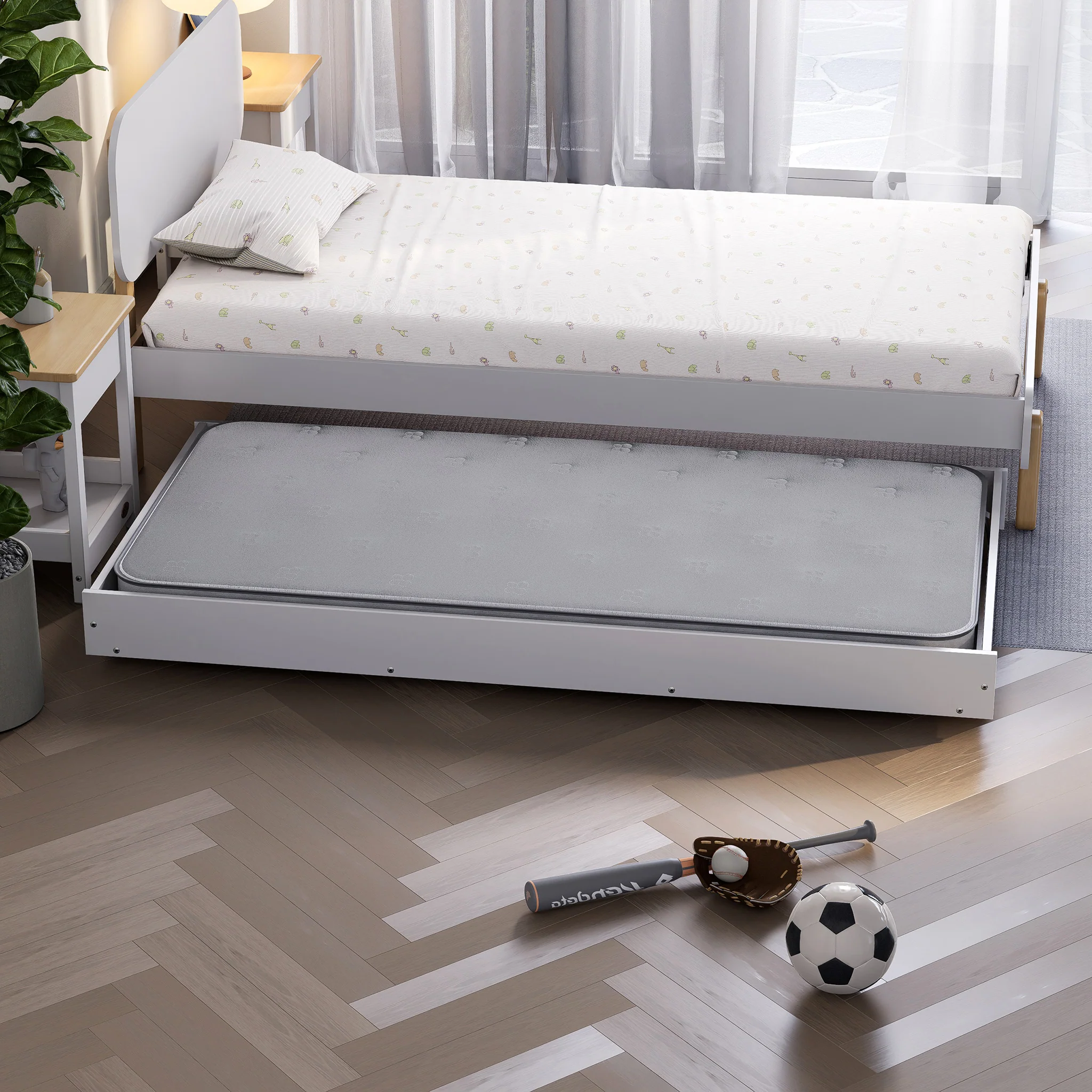 Neat Trundle Bed with Mattress Bundle - Image 8