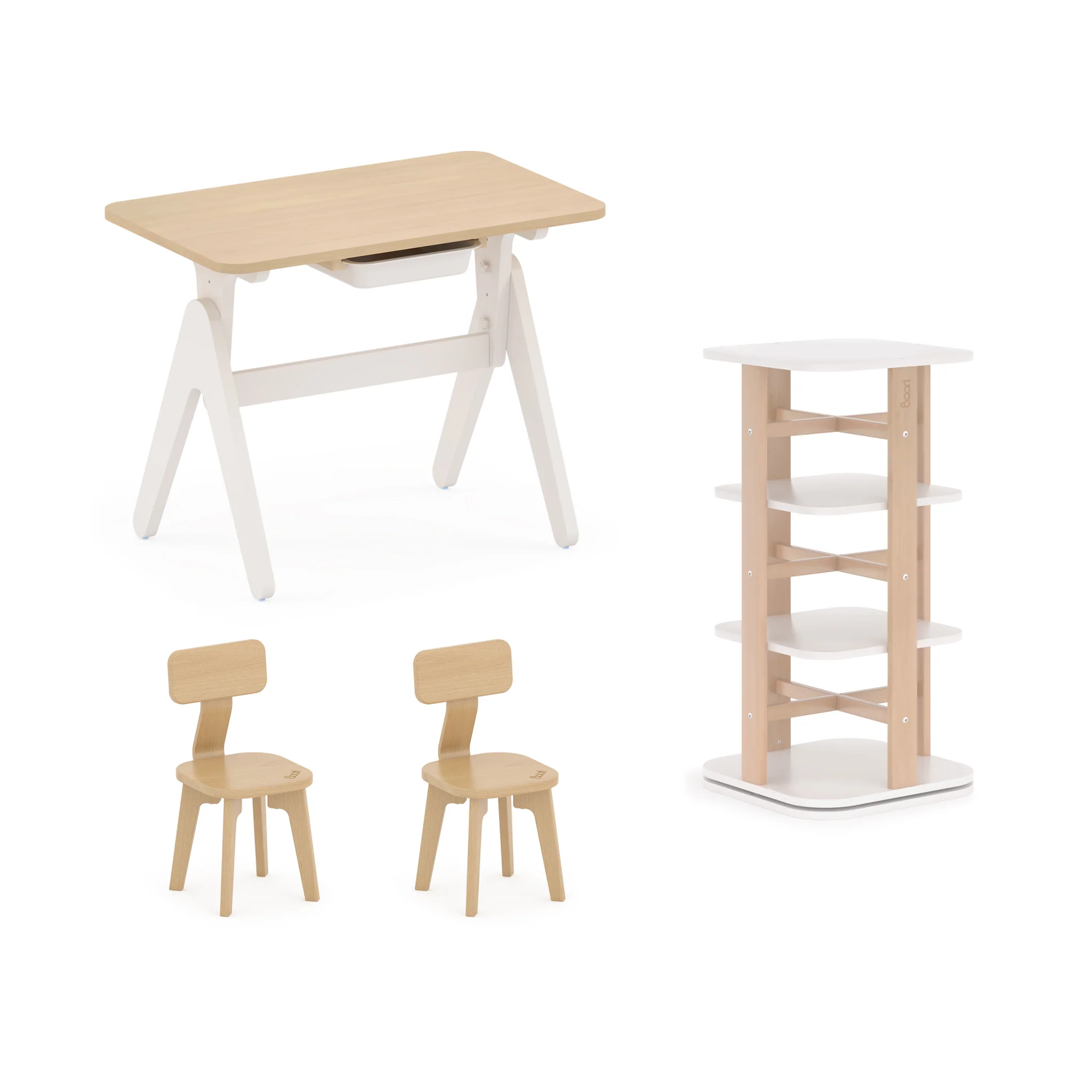Tidy Learning Table with 2 Chairs and Bookshelf Bundle - Image 22
