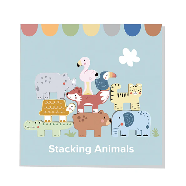 Tooky Wooden Animal Stacking Blocks Set | Educational Toy for Toddlers - Image 7