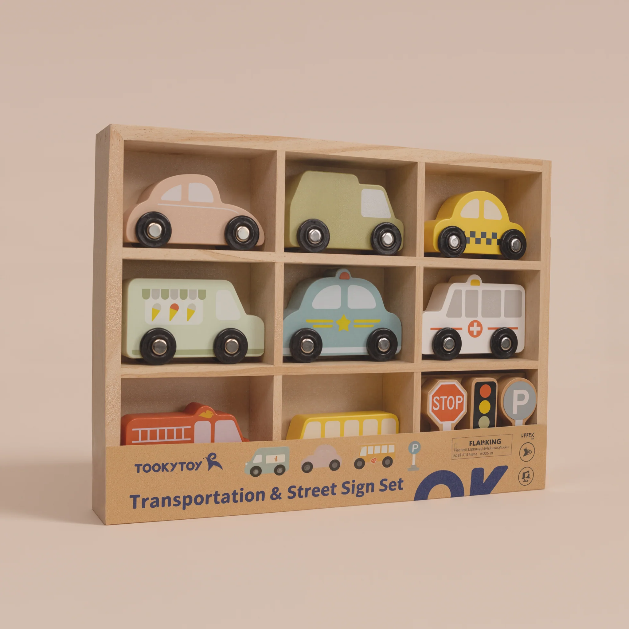 Transportation & Street Sign Set Wooden Toys - Image 10